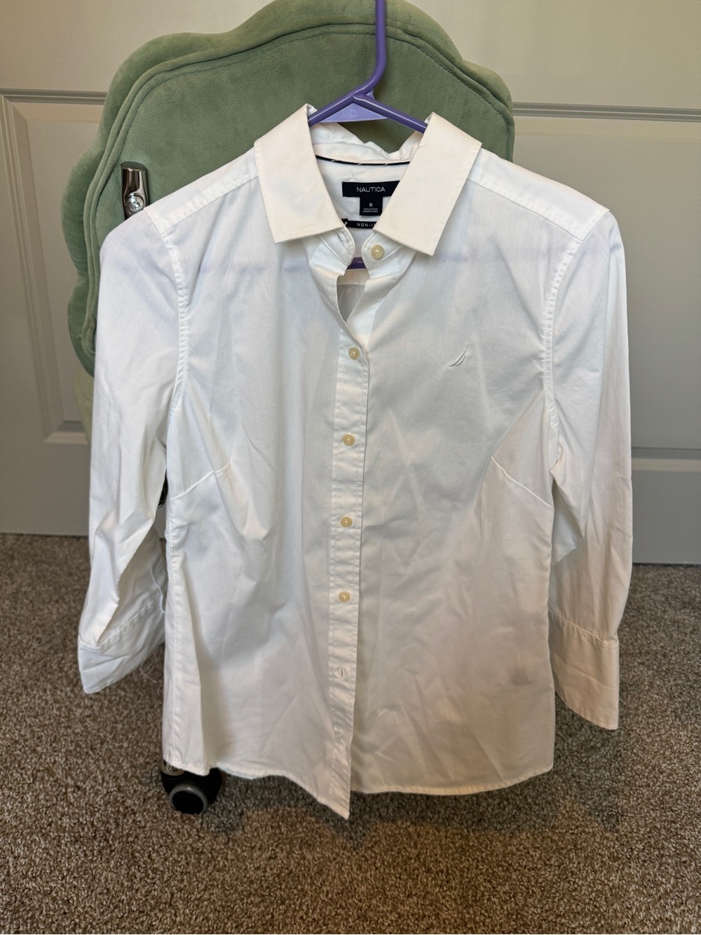 Nautica Classic White Button-Down Shirt